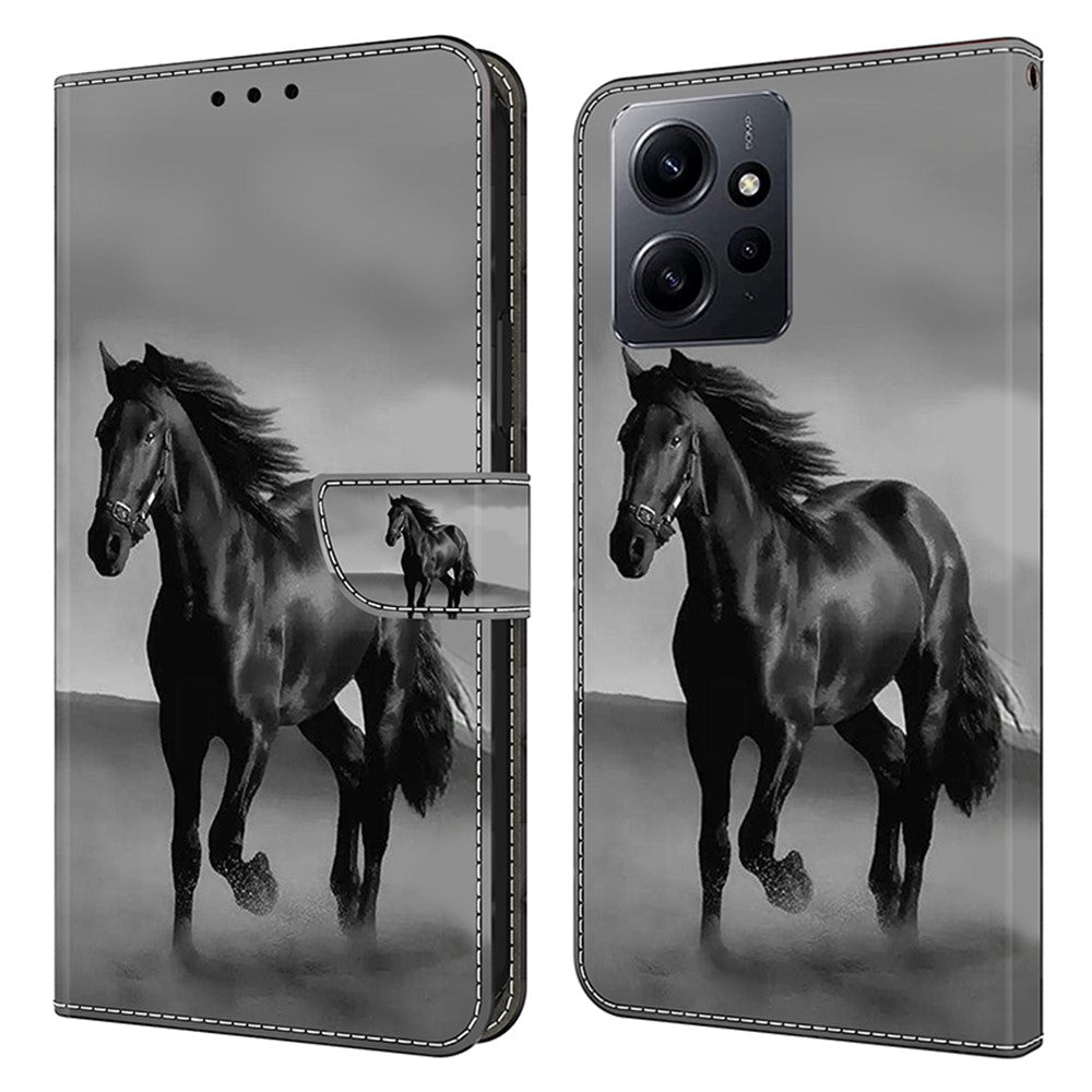 For Xiaomi Redmi Note 12 4G Case Shockproof Phone Case Leather Flip Wallet Cover