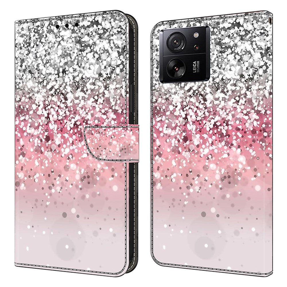 Protective Phone Cover for Xiaomi 13T Pro / 13T Case Pattern Printing Leather Wallet Case