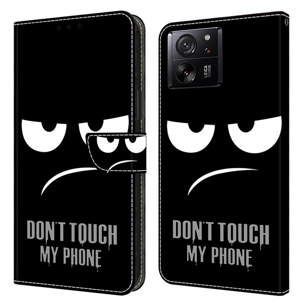 Protective Phone Cover for Xiaomi 13T Pro / 13T Case Pattern Printing Leather Wallet Case