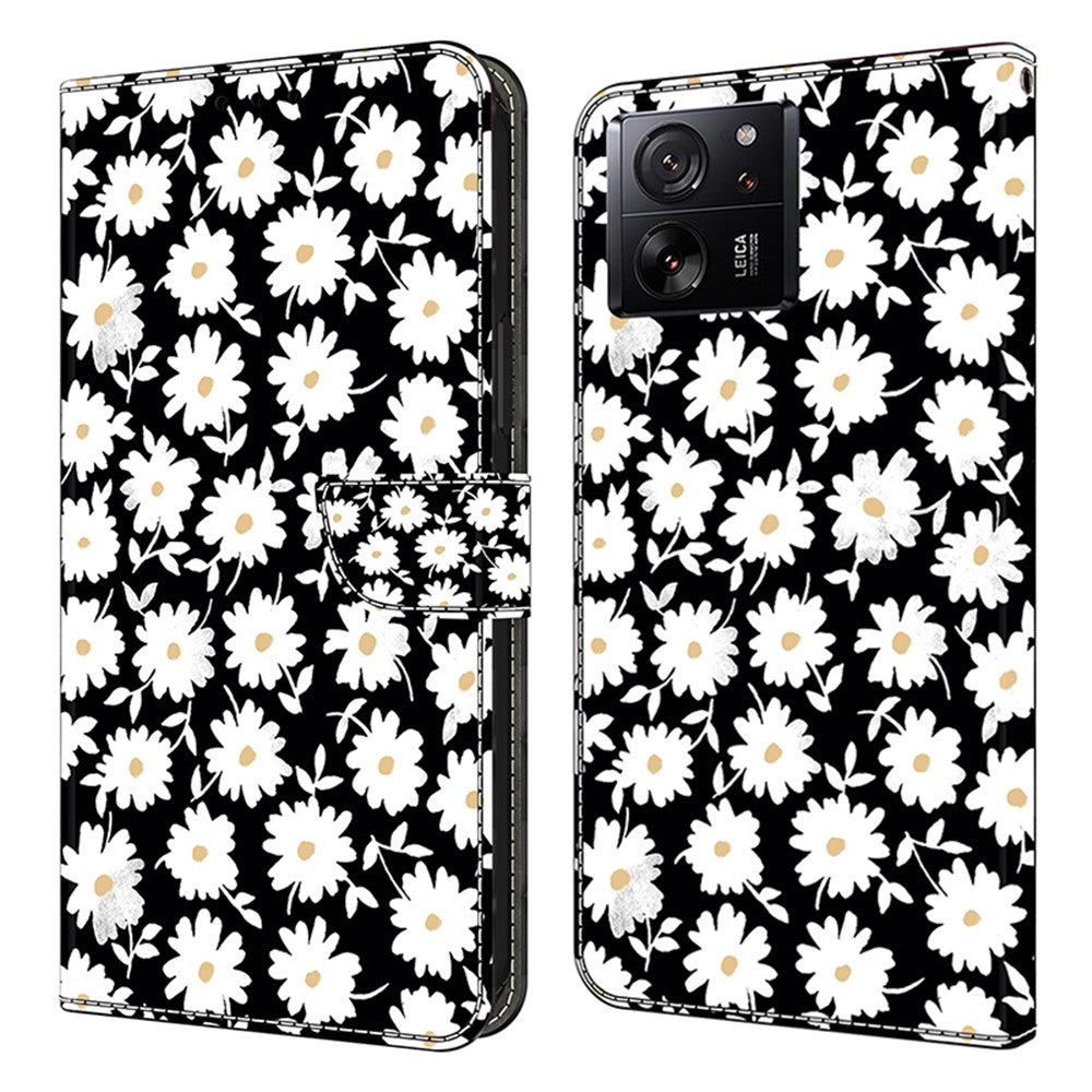 Protective Phone Cover for Xiaomi 13T Pro / 13T Case Pattern Printing Leather Wallet Case