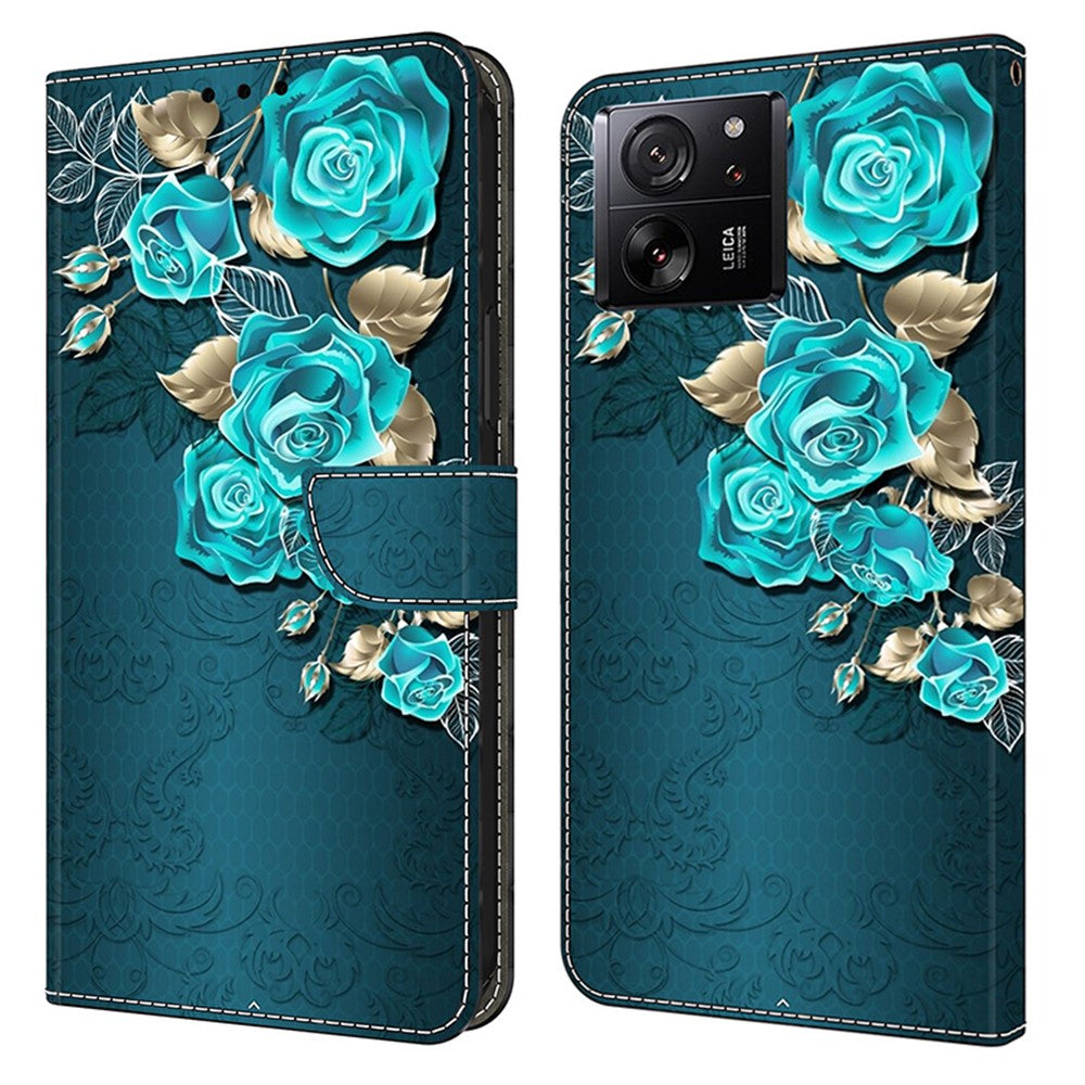 Protective Phone Cover for Xiaomi 13T Pro / 13T Case Pattern Printing Leather Wallet Case
