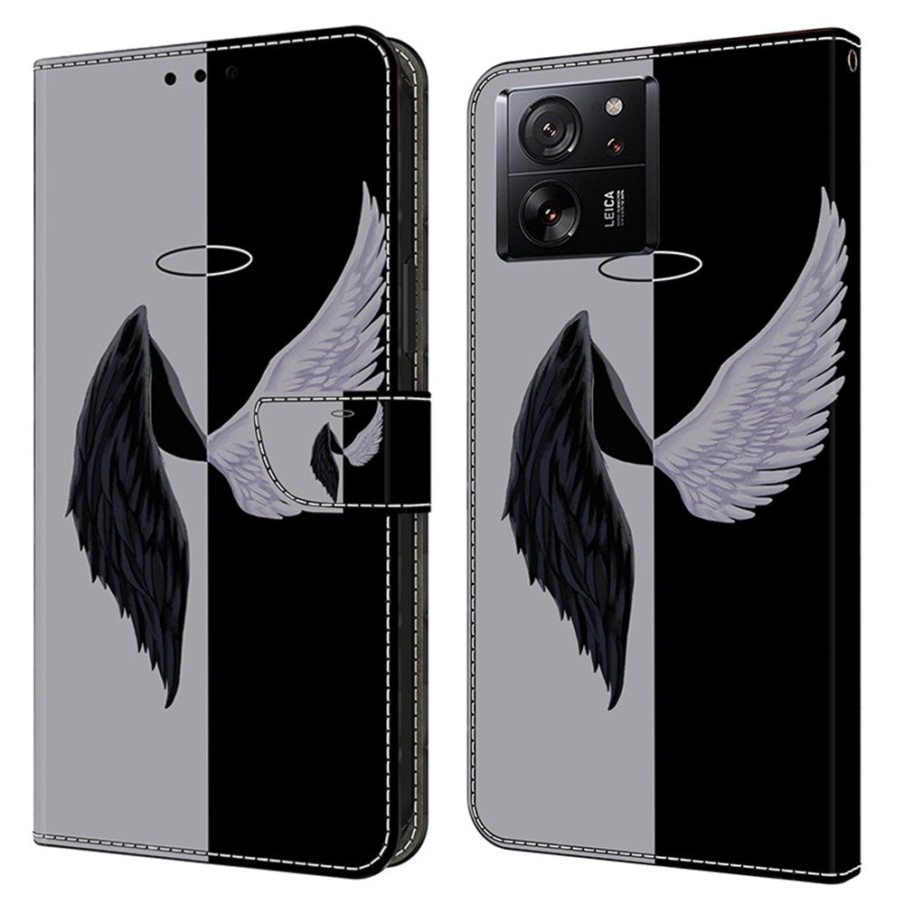 Protective Phone Cover for Xiaomi 13T Pro / 13T Case Pattern Printing Leather Wallet Case