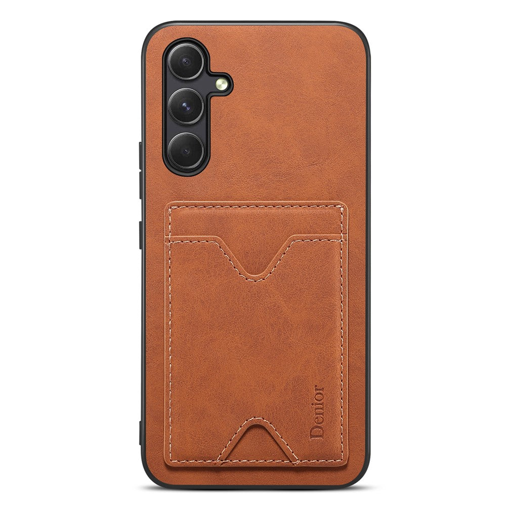 DENIOR For Samsung Galaxy S23 FE Case Card Holder Phone Kickstand Cover
