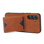 DENIOR For Samsung Galaxy S23 FE Case Card Holder Phone Kickstand Cover