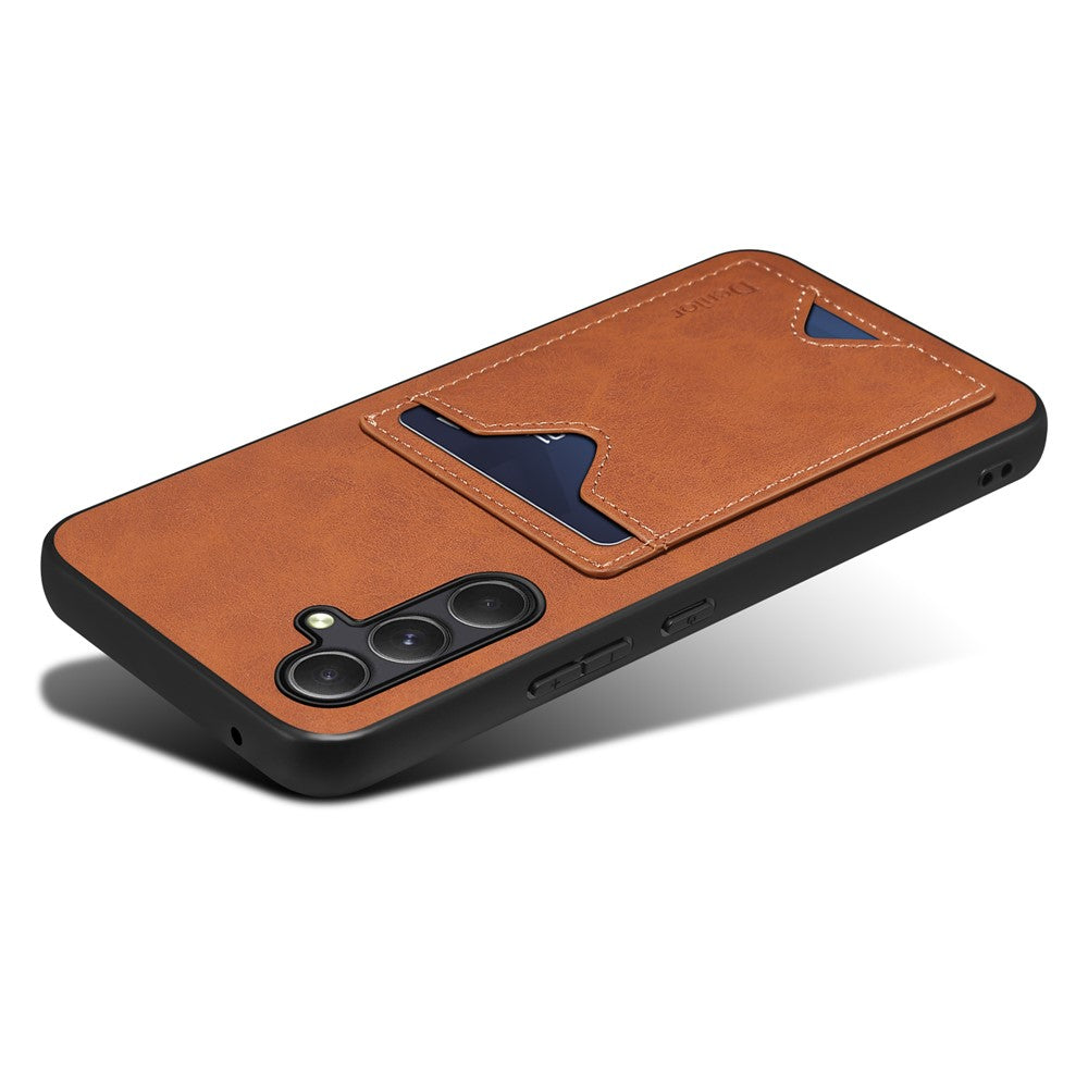 DENIOR For Samsung Galaxy S23 FE Case Card Holder Phone Kickstand Cover