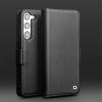 QIALINO For Samsung Galaxy S22 5G Case Genuine Cow Leather Phone Cover