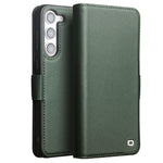 QIALINO For Samsung Galaxy S22 5G Case Genuine Cow Leather Phone Cover