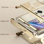 For Oppo Find N2 Flip 5G Case PC Wing Frame Design Electroplating Protective Phone Cover
