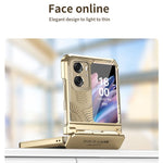 For Oppo Find N2 Flip 5G Case PC Wing Frame Design Electroplating Protective Phone Cover