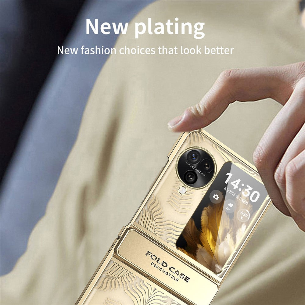 For Oppo Find N3 Flip 5G Case Wing Frame Design Hinge Protection PC Phone Cover