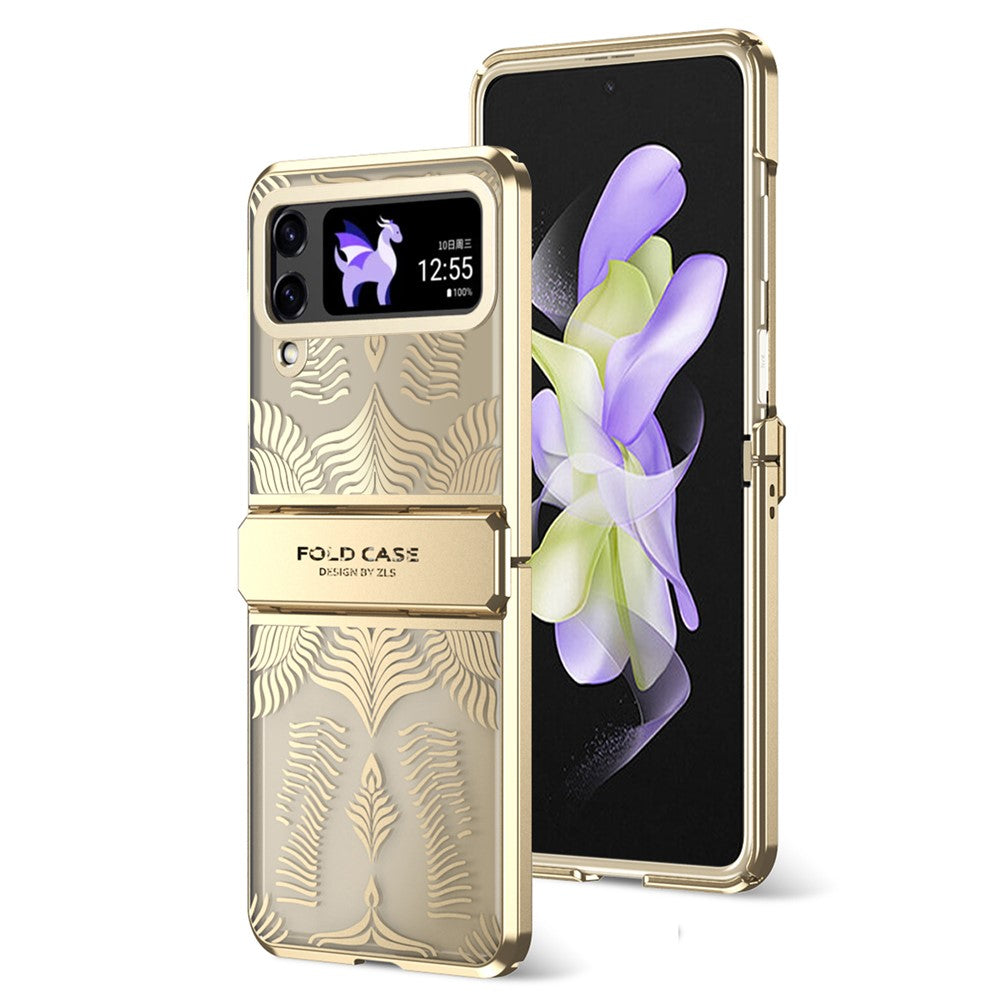 Til Samsung Galaxy Z Flip4 5G cover Hard PC Wing Frame Design Beskyttende Telefoncover