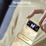 Til Samsung Galaxy Z Flip4 5G cover Hard PC Wing Frame Design Beskyttende Telefoncover