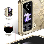 Til Samsung Galaxy Z Flip3 5G Cover med Vingeramme-design, Anti-fald PC-telefoncover