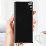 For Xiaomi Mix Fold 3 5G Case Mirror Surface PU Leather View Window Kickstand Phone Cover
