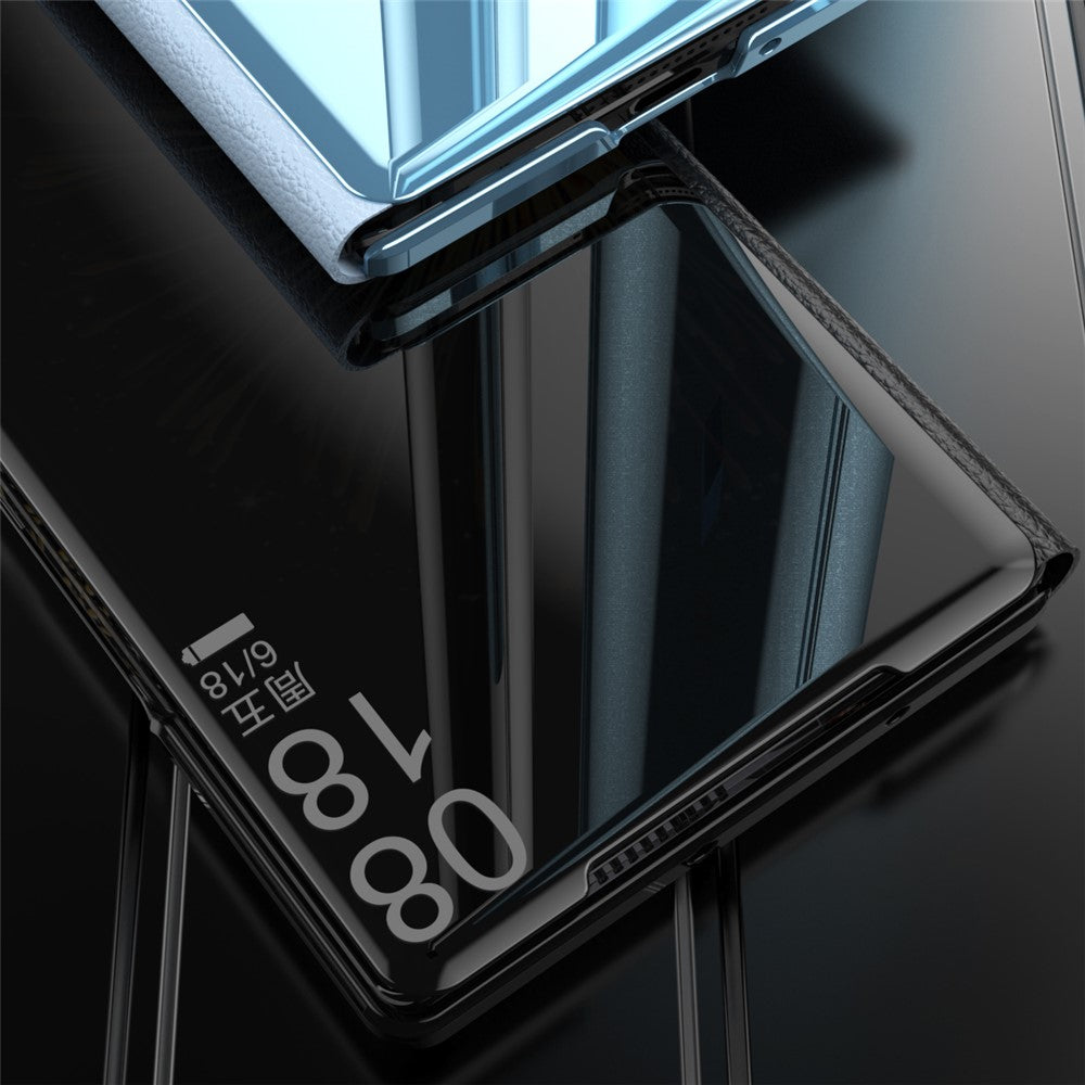 For Xiaomi Mix Fold 3 5G Case Mirror Surface PU Leather View Window Kickstand Phone Cover