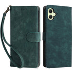For Samsung Galaxy A05 4G Case PU Leather RFID Blocking Cover with Strap