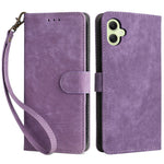For Samsung Galaxy A05 4G Case PU Leather RFID Blocking Cover with Strap