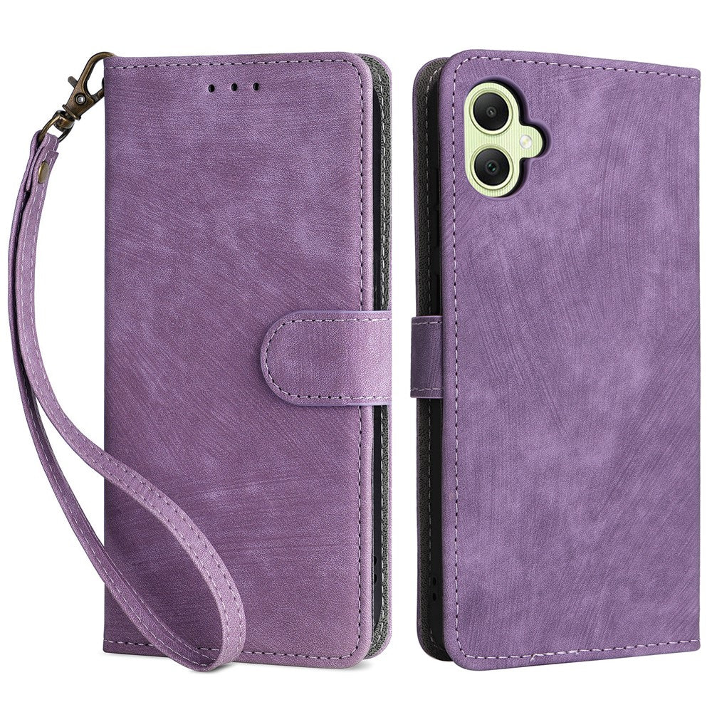 For Samsung Galaxy A05 4G Case PU Leather RFID Blocking Cover with Strap
