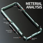 LUPHIE For Huawei Mate 60 Pro Bumper Case Shockproof Mobile Phone Metal Frame