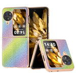 For Oppo Find N3 Flip 5G Case Rhinestone Texture Electroplating Phone Cover