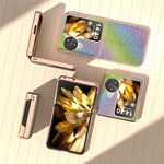 For Oppo Find N3 Flip 5G Case Rhinestone Texture Electroplating Phone Cover