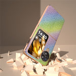 For Oppo Find N3 Flip 5G Case Rhinestone Texture Electroplating Phone Cover