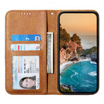 For Oppo A58 4G Case Imprinted PU Leather Phone Cover with Wallet Stand