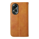 For Oppo A58 4G Case Imprinted PU Leather Phone Cover with Wallet Stand