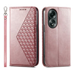 For Oppo A58 4G Case Imprinted PU Leather Phone Cover with Wallet Stand