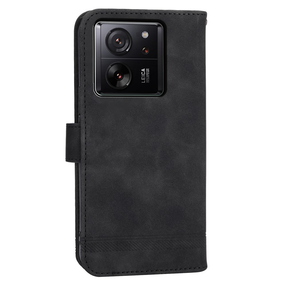 DIERFENG DF-03 For Xiaomi 13T / 13T Pro / Redmi K60 Ultra Case Imprinted Wallet Phone Shell Stand PU Leather Protector