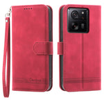 DIERFENG DF-03 For Xiaomi 13T / 13T Pro / Redmi K60 Ultra Case Imprinted Wallet Phone Shell Stand PU Leather Protector