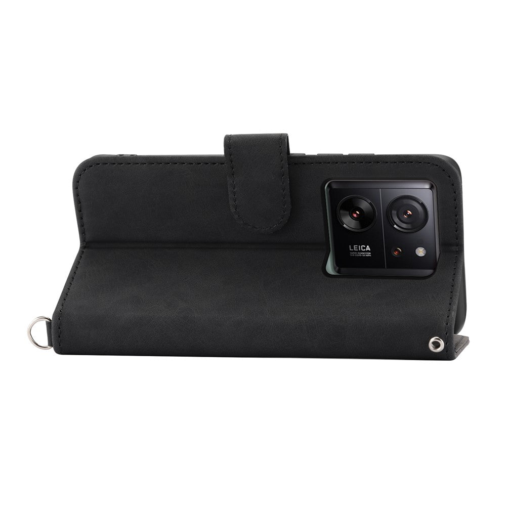 For Xiaomi 13T / 13T Pro / Redmi K60 Ultra Case Wallet Phone Leather Cover with Hand Strap + Shoulder Strap