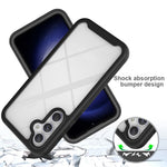 For Samsung Galaxy S23 FE Cover 3-in-1 PC+TPU Phone Protective Case with PET Screen Protector