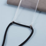 For Oppo A78 4G Case Transparent Anti-drop TPU Phone Cover with Lanyard