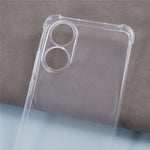 For Oppo A78 4G Case Transparent Anti-drop TPU Phone Cover with Lanyard