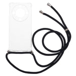 Til Honor X9a 5G Gennemsigtigt Cover Præcise Udskæringer Anti-fald TPU Cover med Lanyard