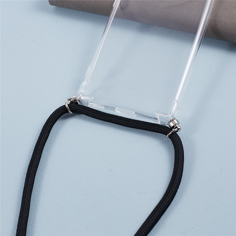 Til Honor X9a 5G Gennemsigtigt Cover Præcise Udskæringer Anti-fald TPU Cover med Lanyard
