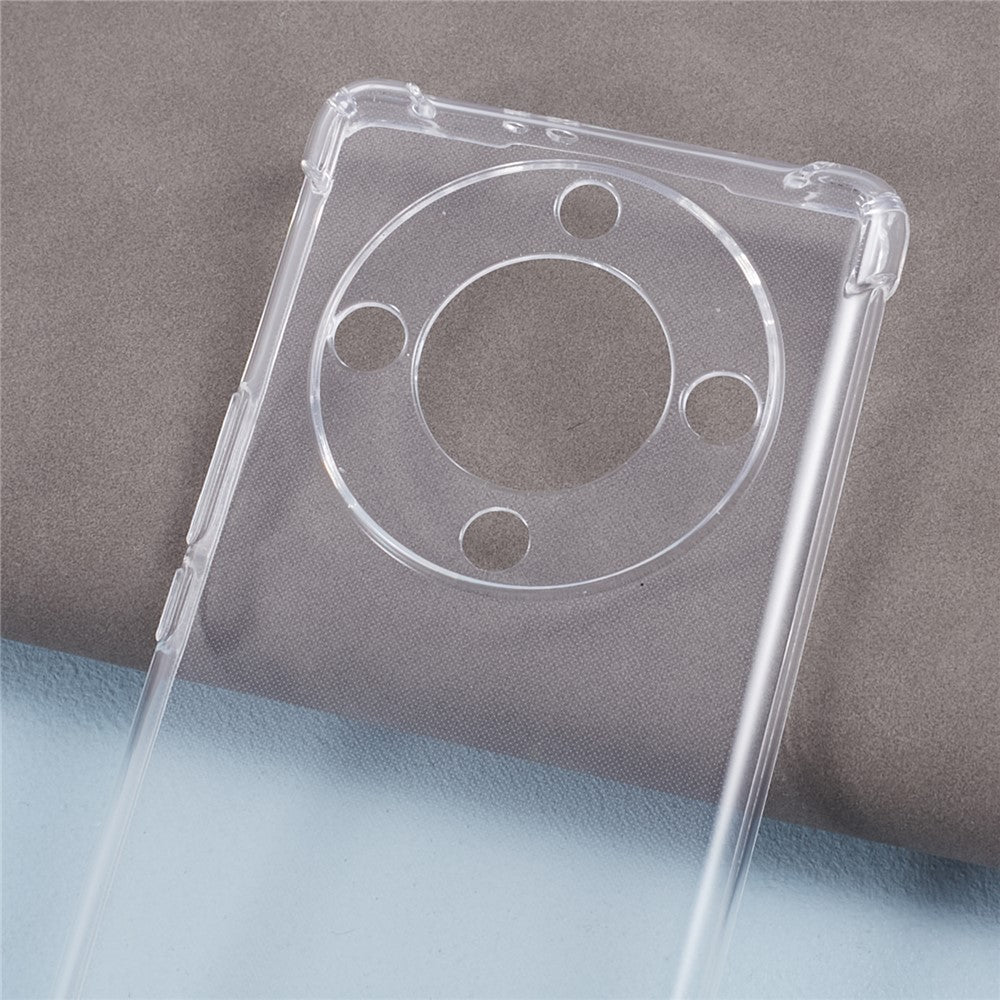 Til Honor X9a 5G Gennemsigtigt Cover Præcise Udskæringer Anti-fald TPU Cover med Lanyard