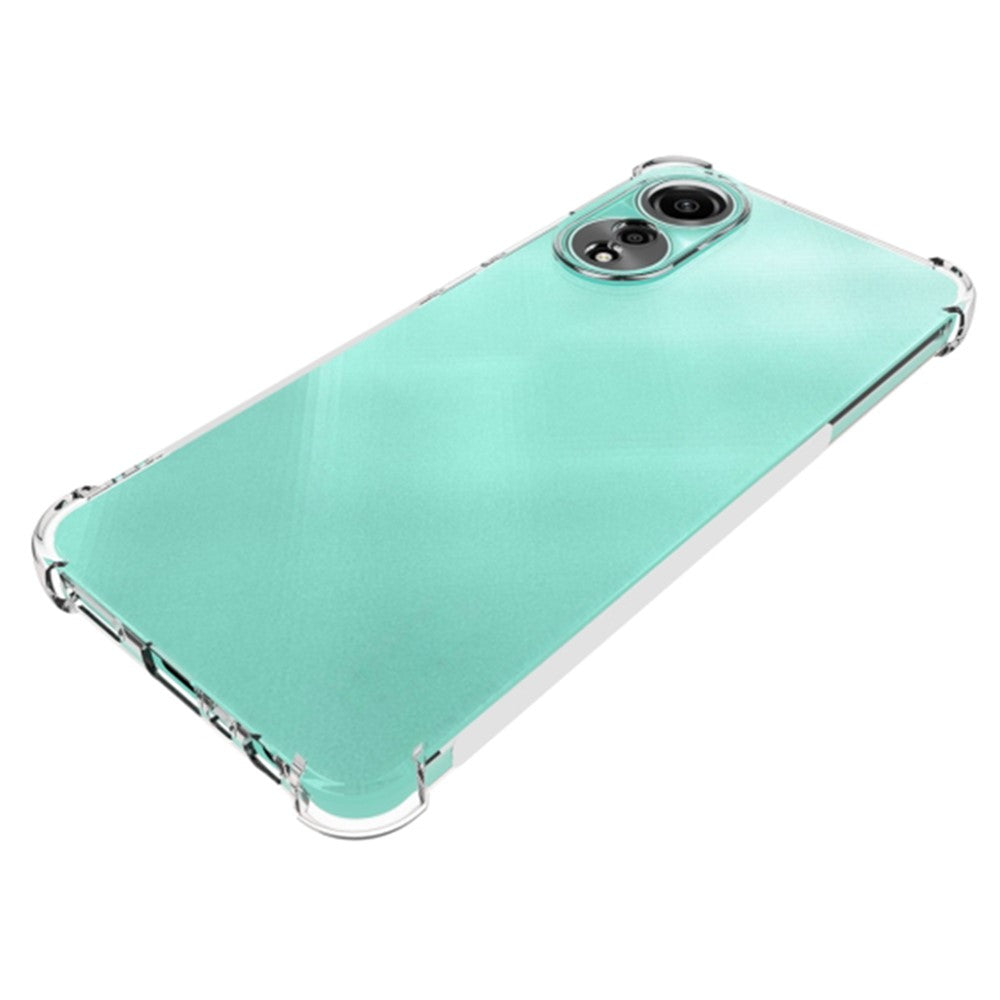 For Oppo A78 4G Case Flexible TPU Anti-slip Transparent Cover