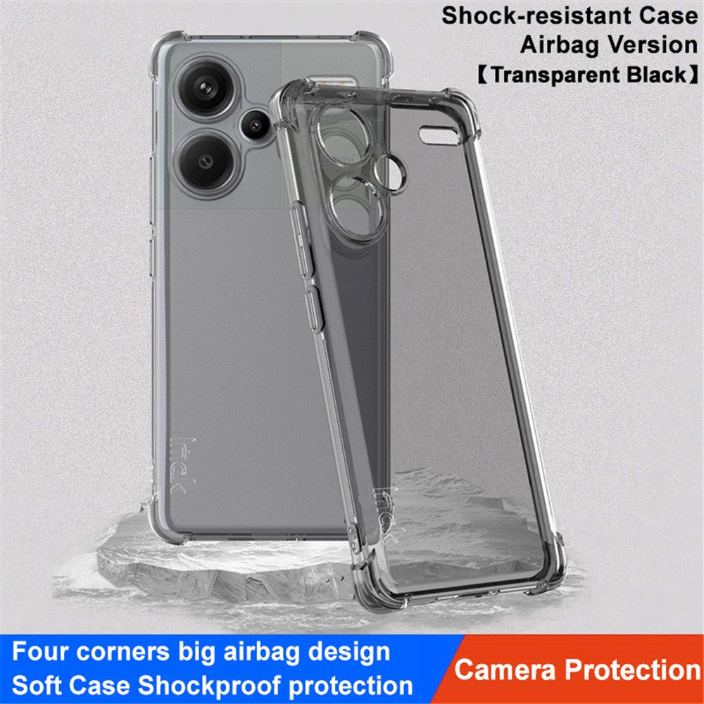 IMAK För Xiaomi Redmi Note 13 Pro+ 5G Airbag Corner Stötdämpande mobilskal Genomskinligt TPU-skydd