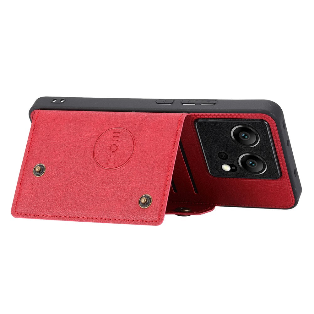 Xiaomi 13T / 13T Pro / Redmi K60 Ultra Skal Korthållare PU-läder + TPU mobilstativ
