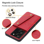 Xiaomi 13T / 13T Pro / Redmi K60 Ultra Skal Korthållare PU-läder + TPU mobilstativ