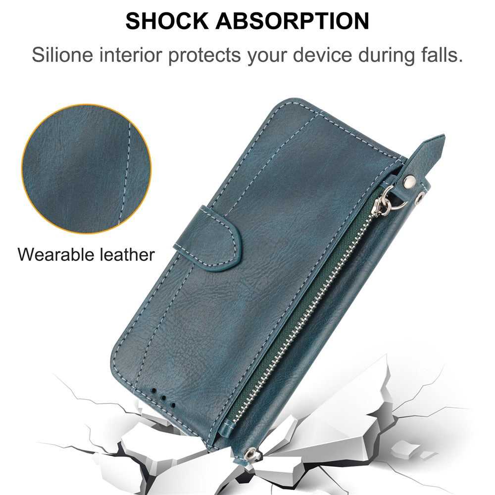 For Xiaomi Redmi K60 Ultra / 13T / 13T Pro Case Shockproof Leather Wallet Phone Cover with Long and Short Straps