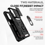 For Samsung Galaxy S23 FE Case Slide Camera Protection Kickstand Phone Cover