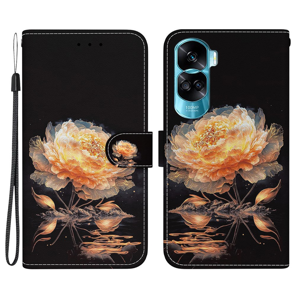 For Honor 90 Lite 5G / X50i 5G etui med mønstertryk, anti-fald telefoncover