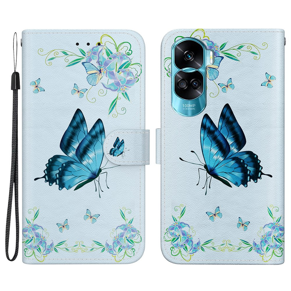 For Honor 90 Lite 5G / X50i 5G etui med mønstertryk, anti-fald telefoncover