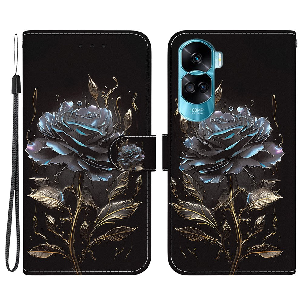 For Honor 90 Lite 5G / X50i 5G etui med mønstertryk, anti-fald telefoncover