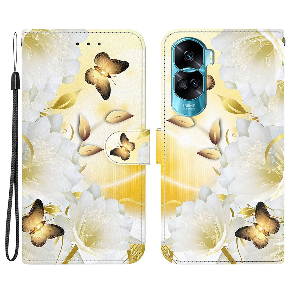 For Honor 90 Lite 5G / X50i 5G etui med mønstertryk, anti-fald telefoncover