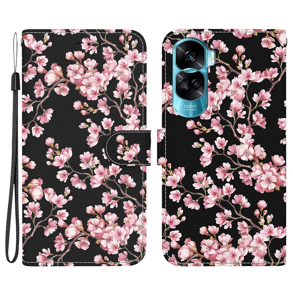 For Honor 90 Lite 5G / X50i 5G etui med mønstertryk, anti-fald telefoncover