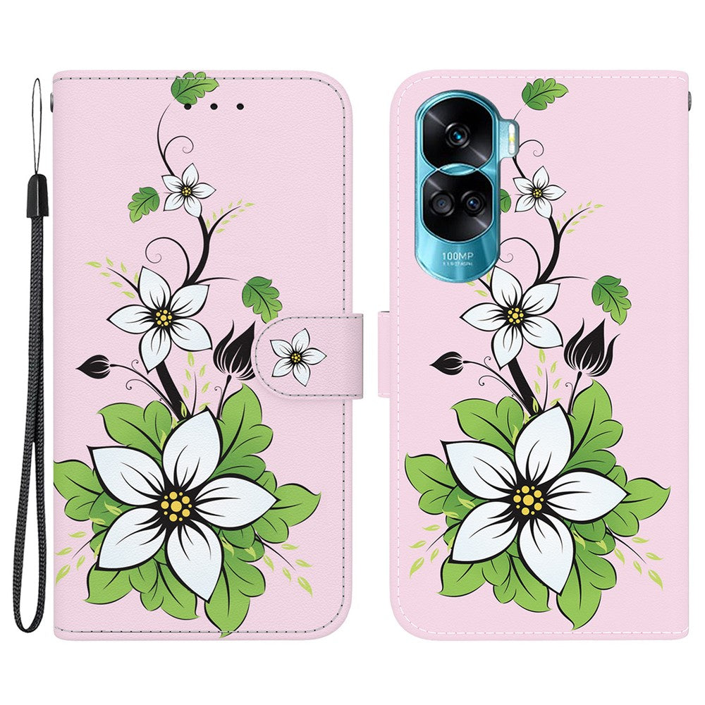 For Honor 90 Lite 5G / X50i 5G etui med mønstertryk, anti-fald telefoncover